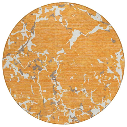 LOOMLAN Rugs Oceana Orange Washable Indoor-Outdoor Rug