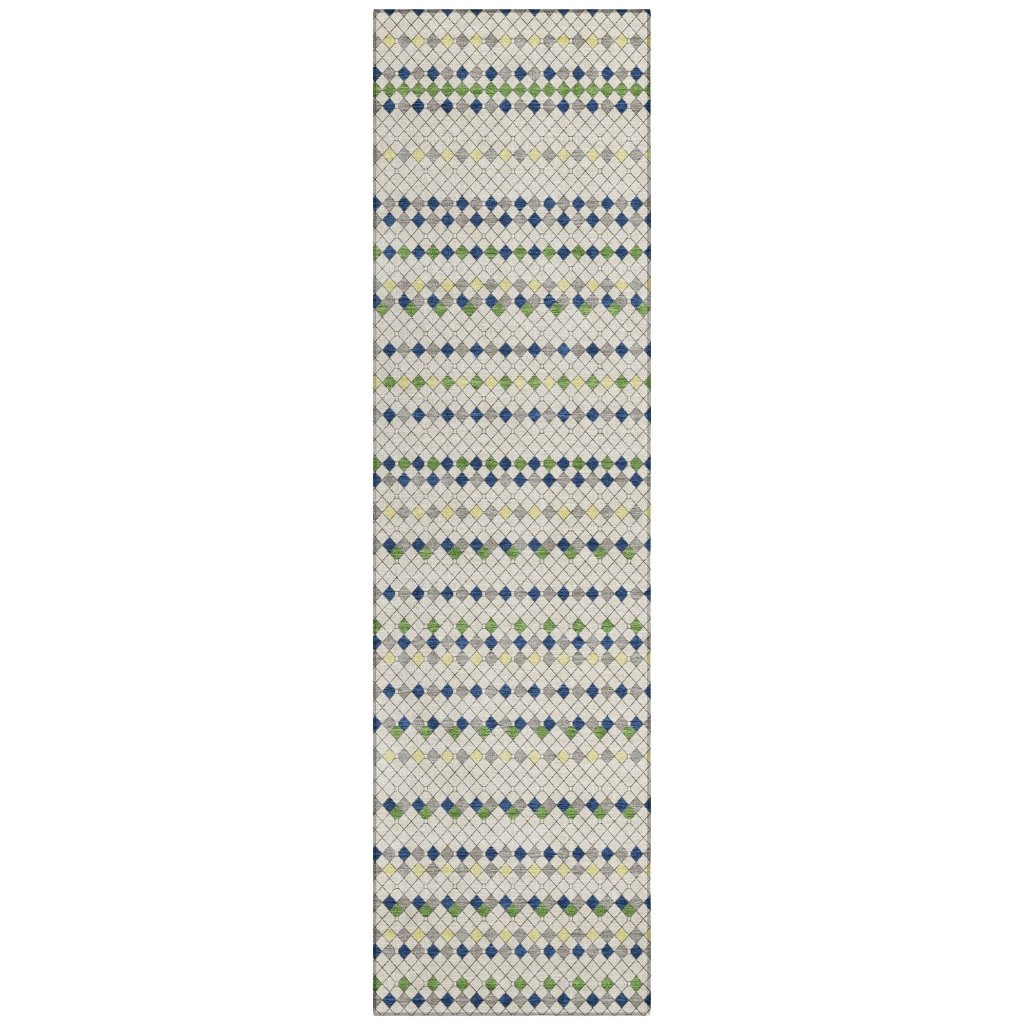 LOOMLAN Rugs Octavia Ivory Washable Indoor-Outdoor Rug