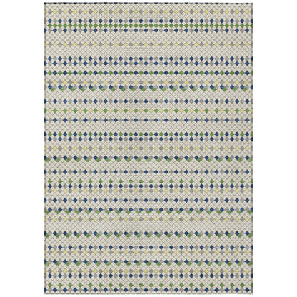 LOOMLAN Rugs Octavia Ivory Washable Indoor-Outdoor Rug