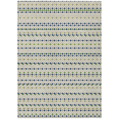 LOOMLAN Rugs Octavia Ivory Washable Indoor-Outdoor Rug