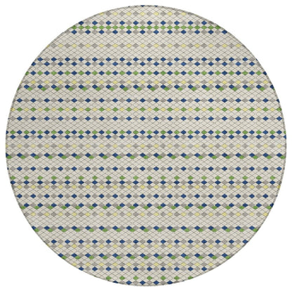 LOOMLAN Rugs Octavia Ivory Washable Indoor-Outdoor Rug