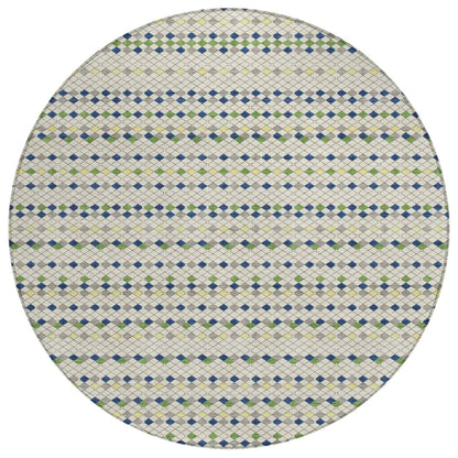 LOOMLAN Rugs Octavia Ivory Washable Indoor-Outdoor Rug
