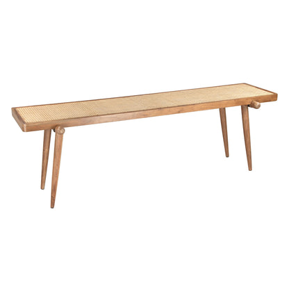 Olyphant Bench Natural - Sideboards and Things Accents_Natural, Back Type_Backless, Brand_Zuo Modern, Color_Natural, Materials_Wood, Product Type_Bedroom Bench, Product Type_Entryway Bench, Width_70-80, Wood Species_Rattan