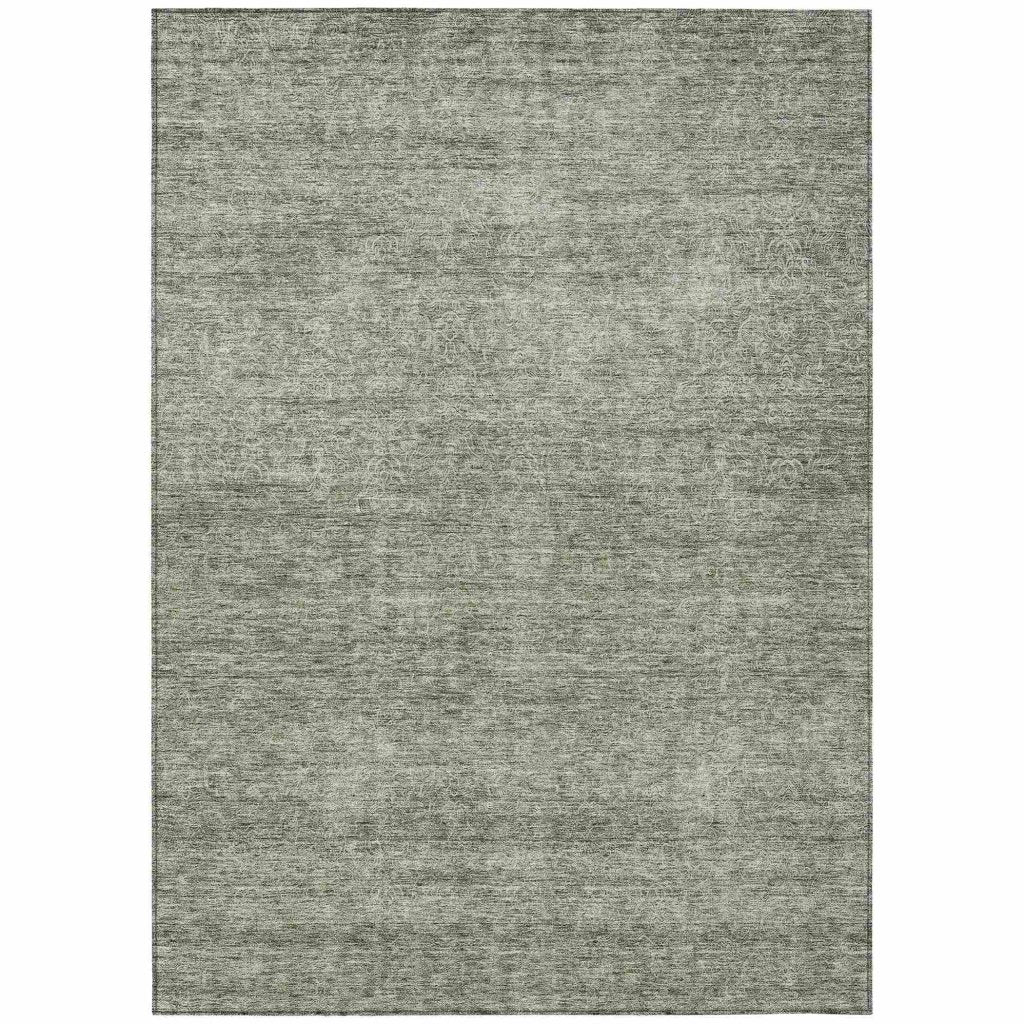 LOOMLAN Rugs Omera Green Washable Indoor-Outdoor Rug