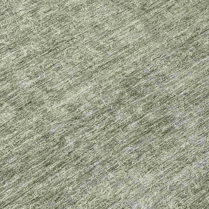 LOOMLAN Rugs Omera Green Washable Indoor-Outdoor Rug