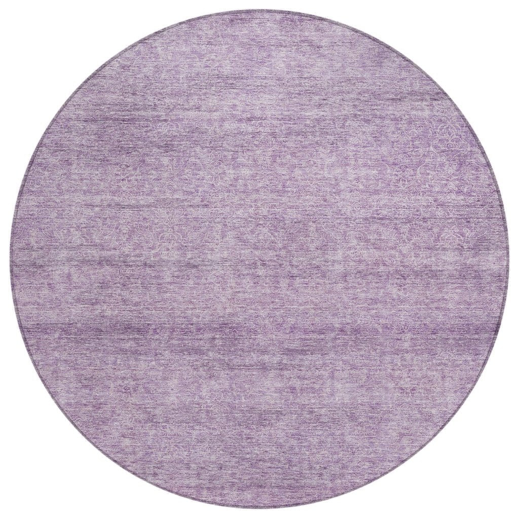 LOOMLAN Rugs Omera Purple Washable Indoor-Outdoor Rug