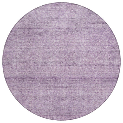 LOOMLAN Rugs Omera Purple Washable Indoor-Outdoor Rug