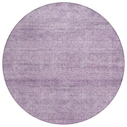 LOOMLAN Rugs Omera Purple Washable Indoor-Outdoor Rug