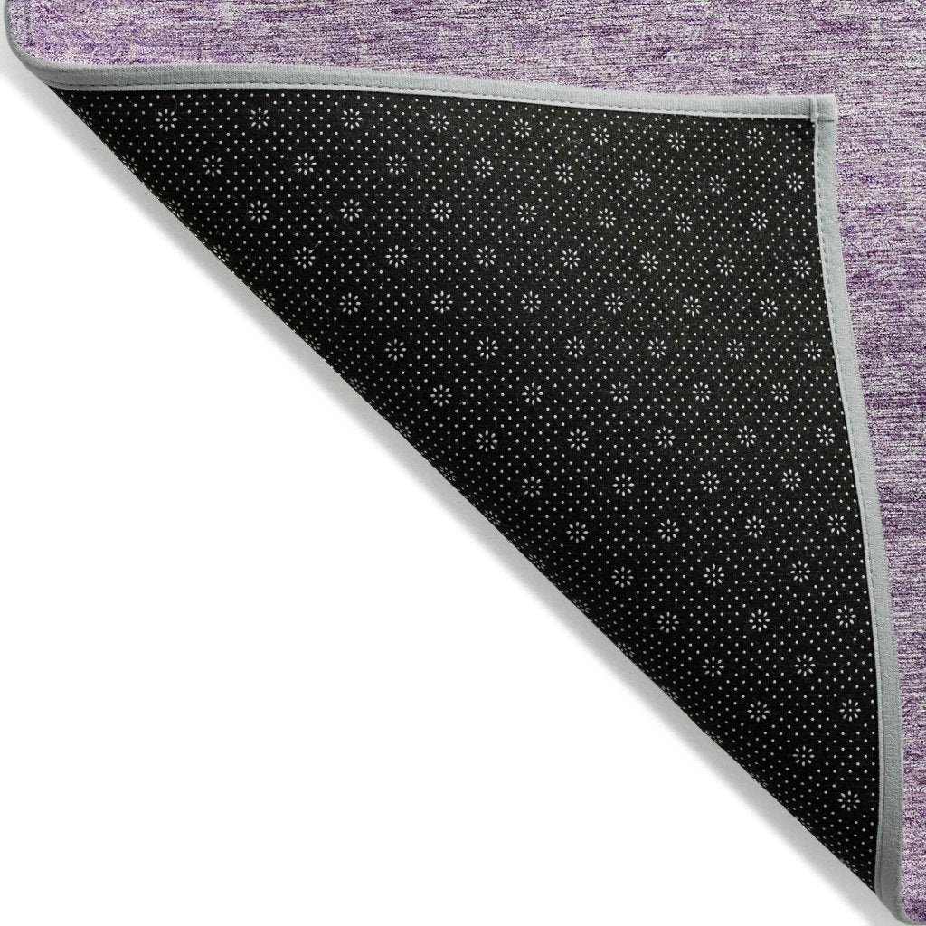 LOOMLAN Rugs Omera Purple Washable Indoor-Outdoor Rug