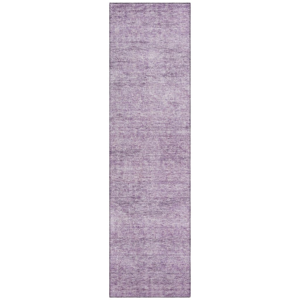 LOOMLAN Rugs Omera Purple Washable Indoor-Outdoor Rug