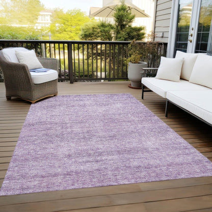 LOOMLAN Rugs Omera Purple Washable Indoor-Outdoor Rug