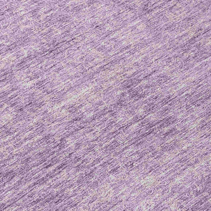 LOOMLAN Rugs Omera Purple Washable Indoor-Outdoor Rug