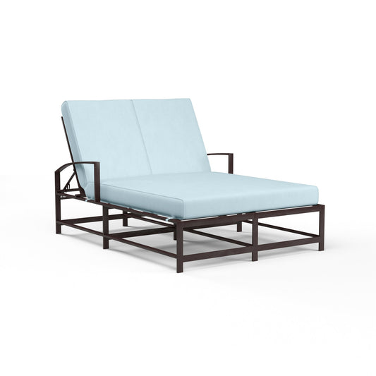 La Jolla Sunbrella Upholstered Double Outdoor Chaise