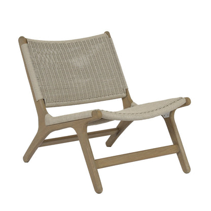 Coastal Teak Cushionless Outdoor Accent Chair