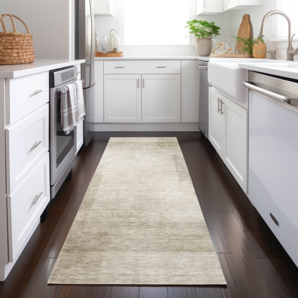 LOOMLAN Rugs Opaline Brown Washable Indoor-Outdoor Rug