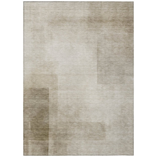 LOOMLAN Rugs Opaline Brown Washable Indoor-Outdoor Rug