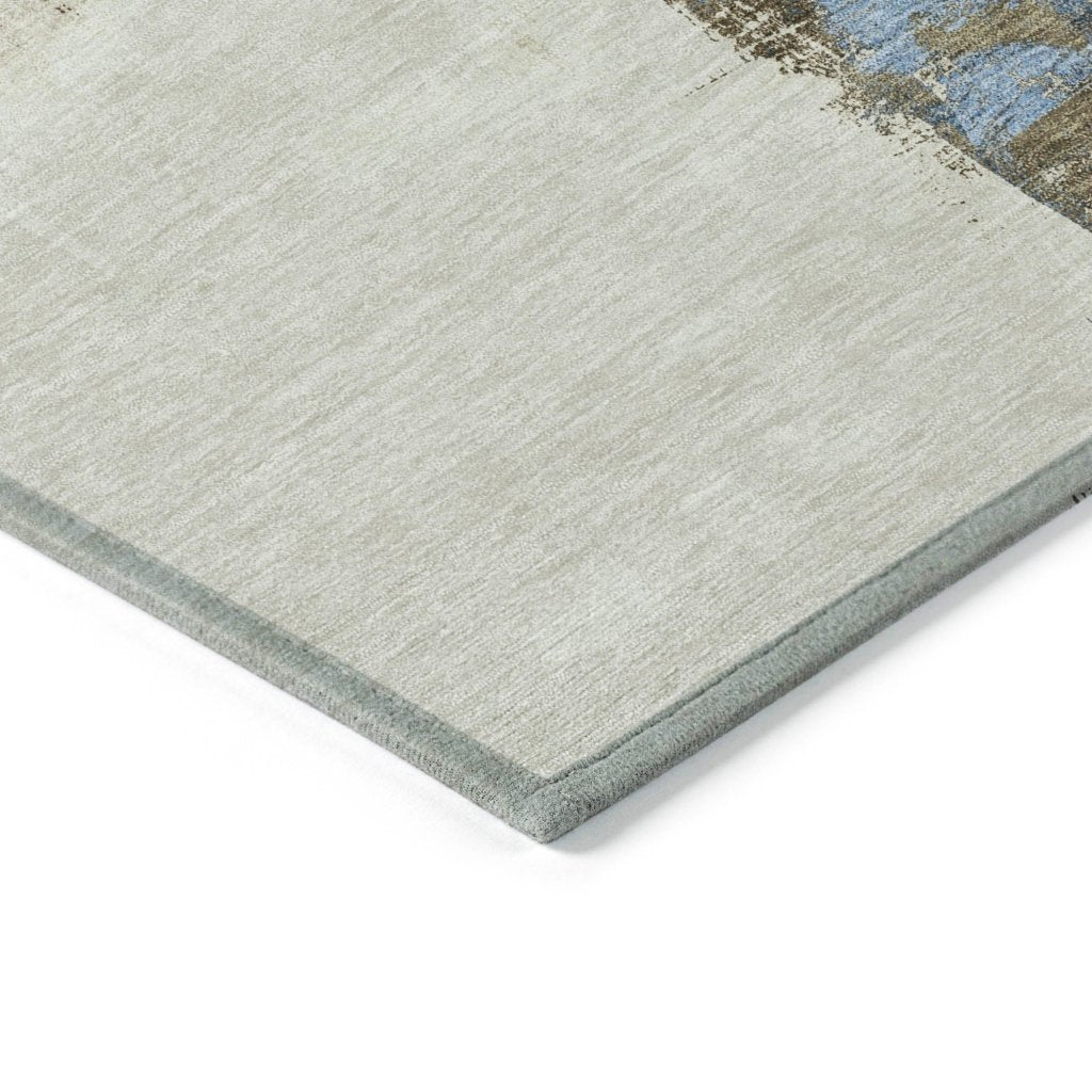 LOOMLAN Rugs Opalineh Brown Washable Indoor-Outdoor Rug