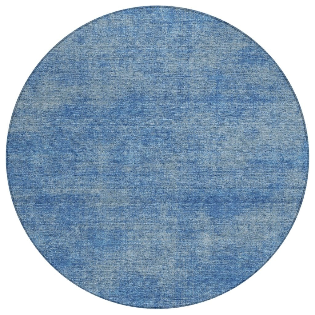LOOMLAN Rugs Orlena Blue Washable Indoor-Outdoor Rug