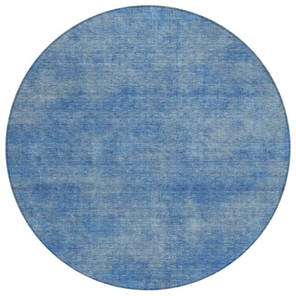 LOOMLAN Rugs Orlena Blue Washable Indoor-Outdoor Rug