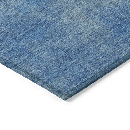 LOOMLAN Rugs Orlena Blue Washable Indoor-Outdoor Rug