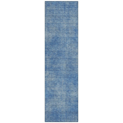 LOOMLAN Rugs Orlena Blue Washable Indoor-Outdoor Rug