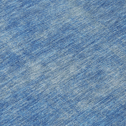 LOOMLAN Rugs Orlena Blue Washable Indoor-Outdoor Rug