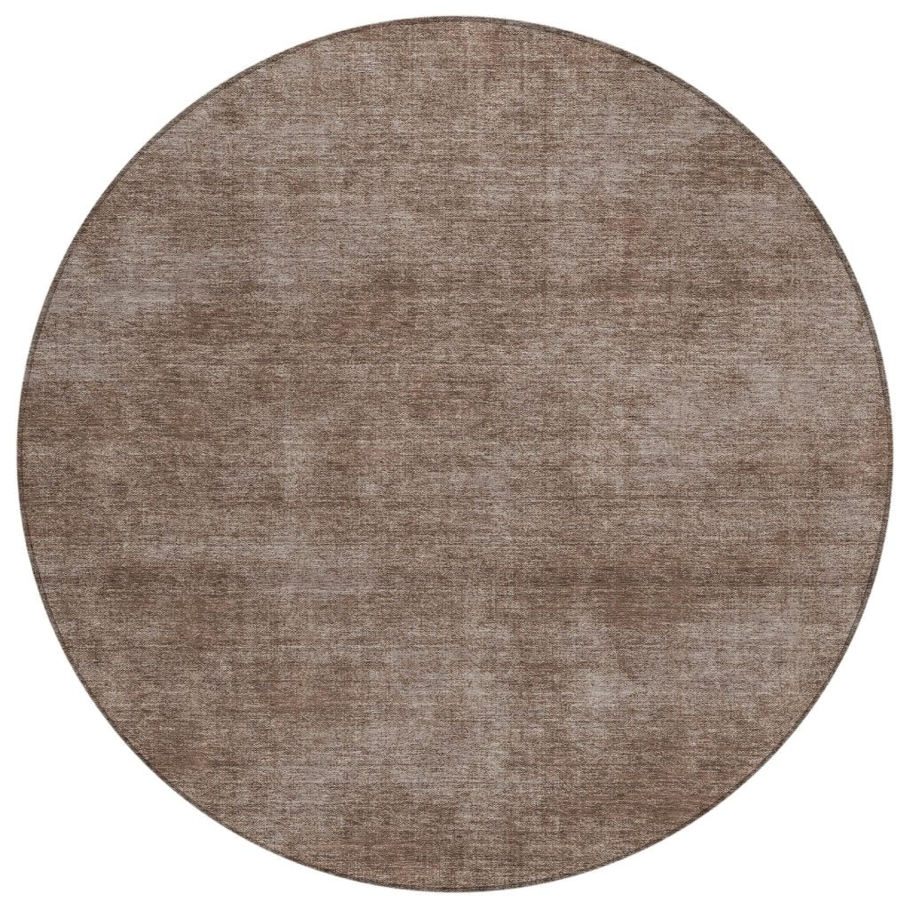 LOOMLAN Rugs Orlena Brown Washable Indoor-Outdoor Rug