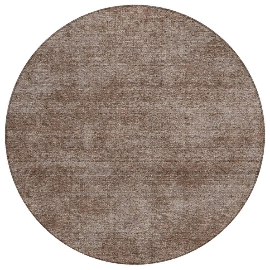 LOOMLAN Rugs Orlena Brown Washable Indoor-Outdoor Rug