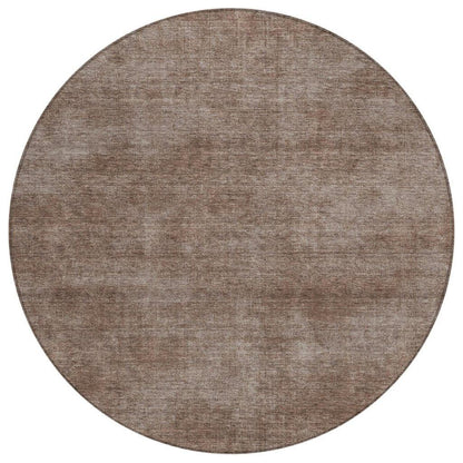 LOOMLAN Rugs Orlena Brown Washable Indoor-Outdoor Rug