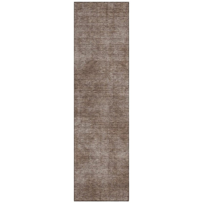 LOOMLAN Rugs Orlena Brown Washable Indoor-Outdoor Rug