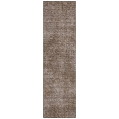 LOOMLAN Rugs Orlena Brown Washable Indoor-Outdoor Rug