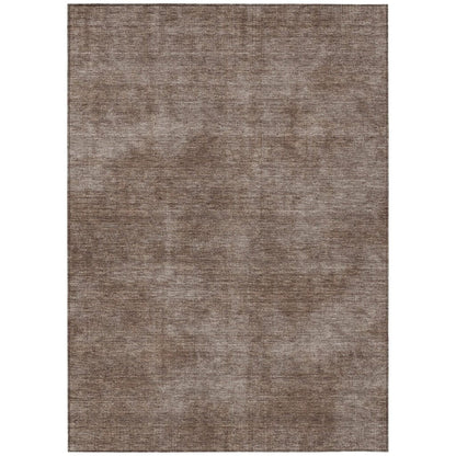 LOOMLAN Rugs Orlena Brown Washable Indoor-Outdoor Rug