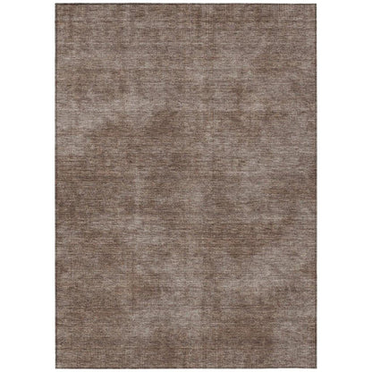 LOOMLAN Rugs Orlena Brown Washable Indoor-Outdoor Rug