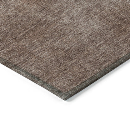 LOOMLAN Rugs Orlena Brown Washable Indoor-Outdoor Rug