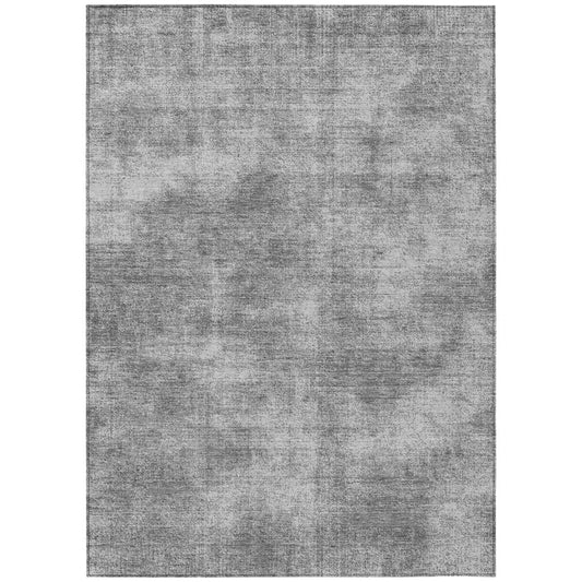 LOOMLAN Rugs Orlena Gray Washable Indoor-Outdoor Rug
