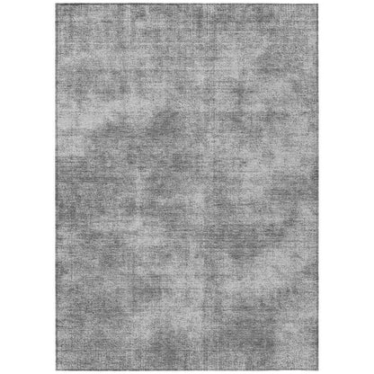 LOOMLAN Rugs Orlena Gray Washable Indoor-Outdoor Rug