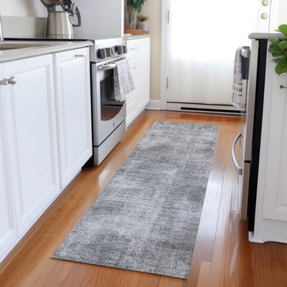 LOOMLAN Rugs Orlena Gray Washable Indoor-Outdoor Rug