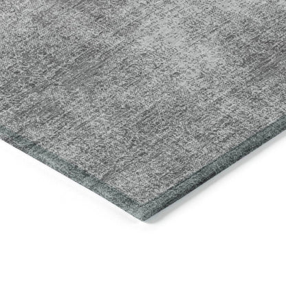 LOOMLAN Rugs Orlena Gray Washable Indoor-Outdoor Rug