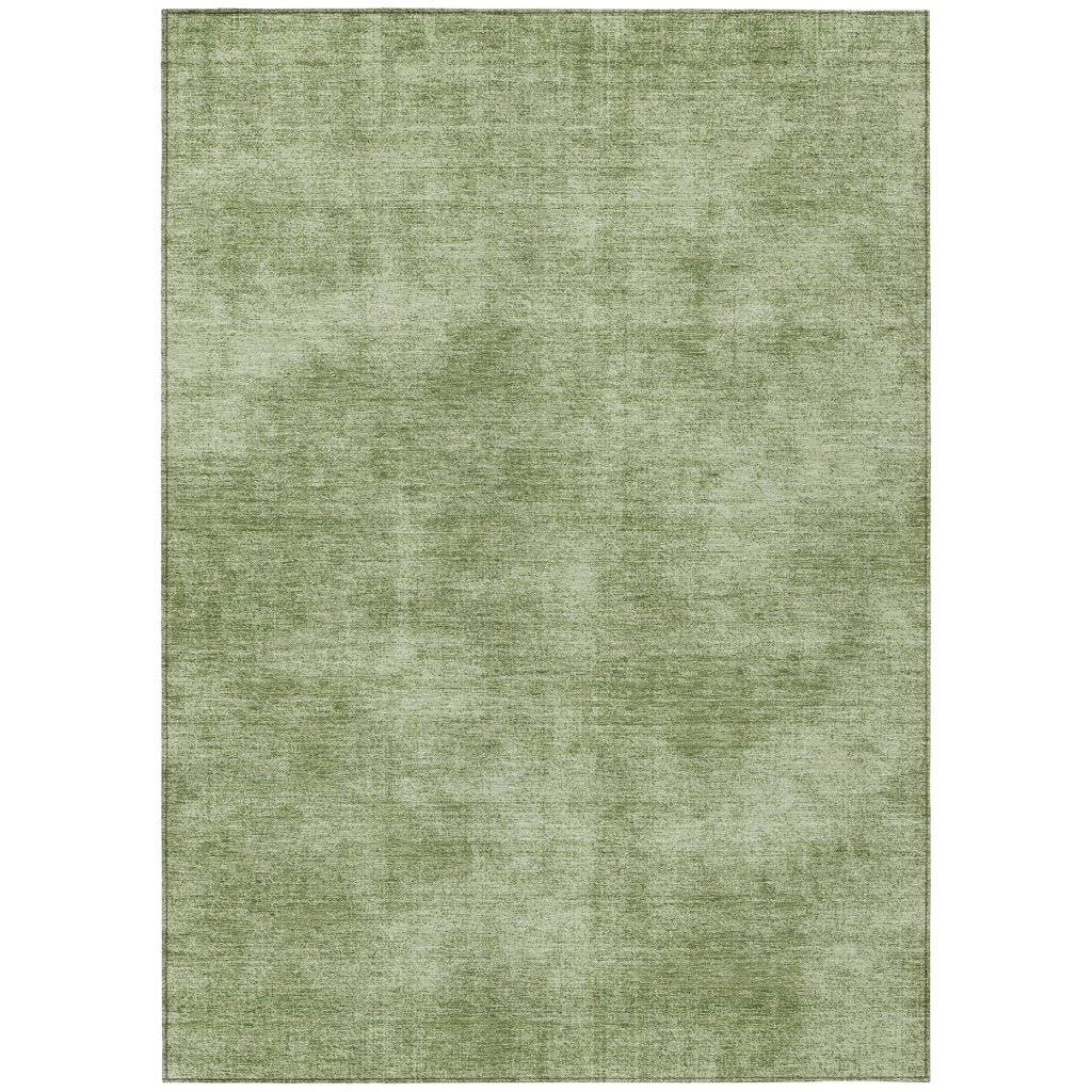 LOOMLAN Rugs Orlena Green Washable Indoor-Outdoor Rug