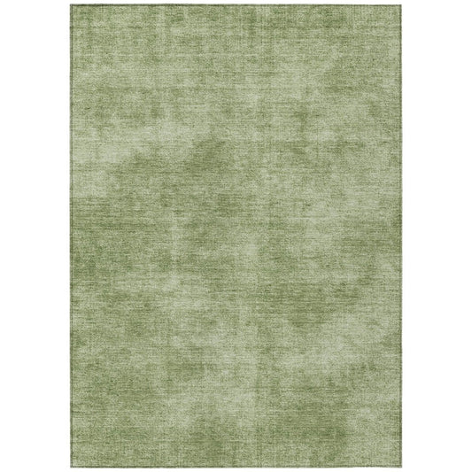 LOOMLAN Rugs Orlena Green Washable Indoor-Outdoor Rug