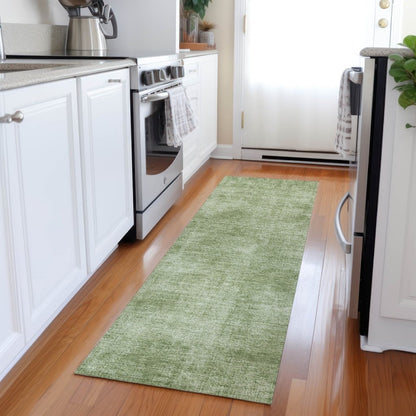 LOOMLAN Rugs Orlena Green Washable Indoor-Outdoor Rug