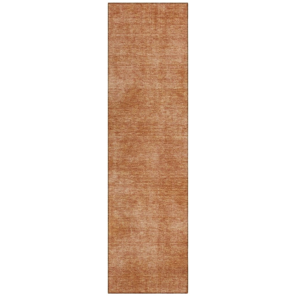 LOOMLAN Rugs Orlena Orange Washable Indoor-Outdoor Rug