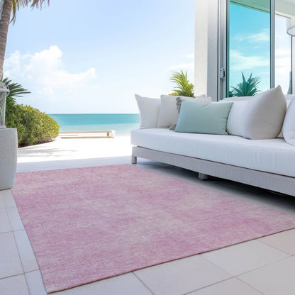 LOOMLAN Rugs Orlena Pink Washable Indoor-Outdoor Rug
