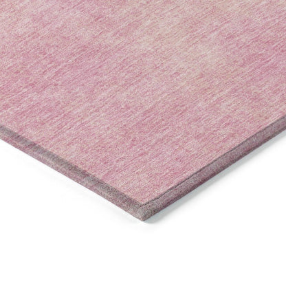 LOOMLAN Rugs Orlena Pink Washable Indoor-Outdoor Rug