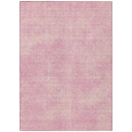 LOOMLAN Rugs Orlena Pink Washable Indoor-Outdoor Rug