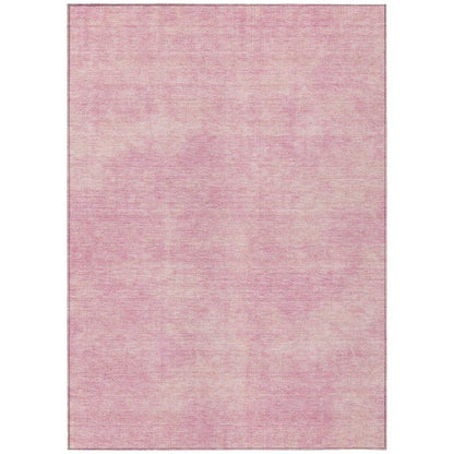 LOOMLAN Rugs Orlena Pink Washable Indoor-Outdoor Rug