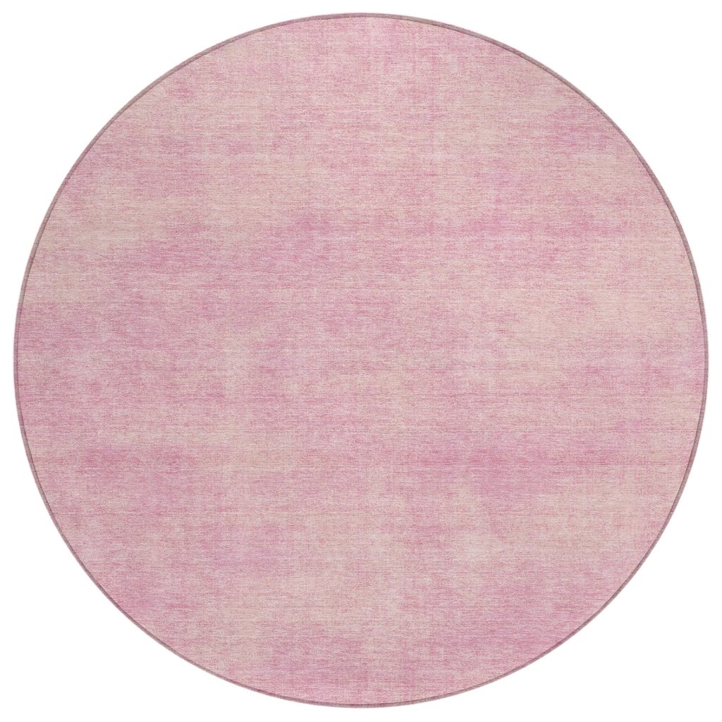LOOMLAN Rugs Orlena Pink Washable Indoor-Outdoor Rug