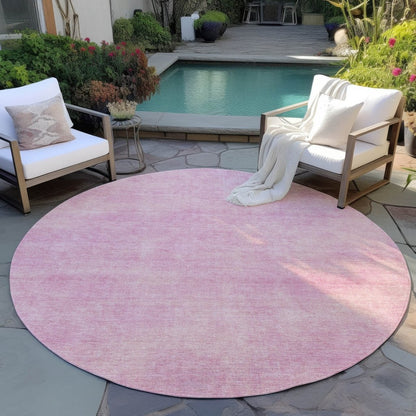 LOOMLAN Rugs Orlena Pink Washable Indoor-Outdoor Rug