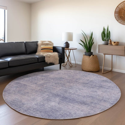 LOOMLAN Rugs Orlena Purple Washable Indoor-Outdoor Rug
