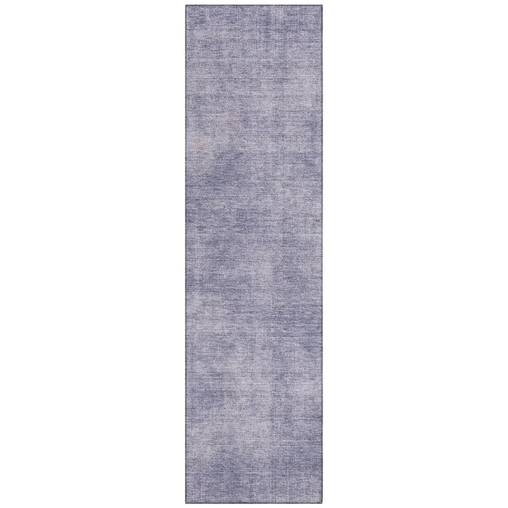 LOOMLAN Rugs Orlena Purple Washable Indoor-Outdoor Rug